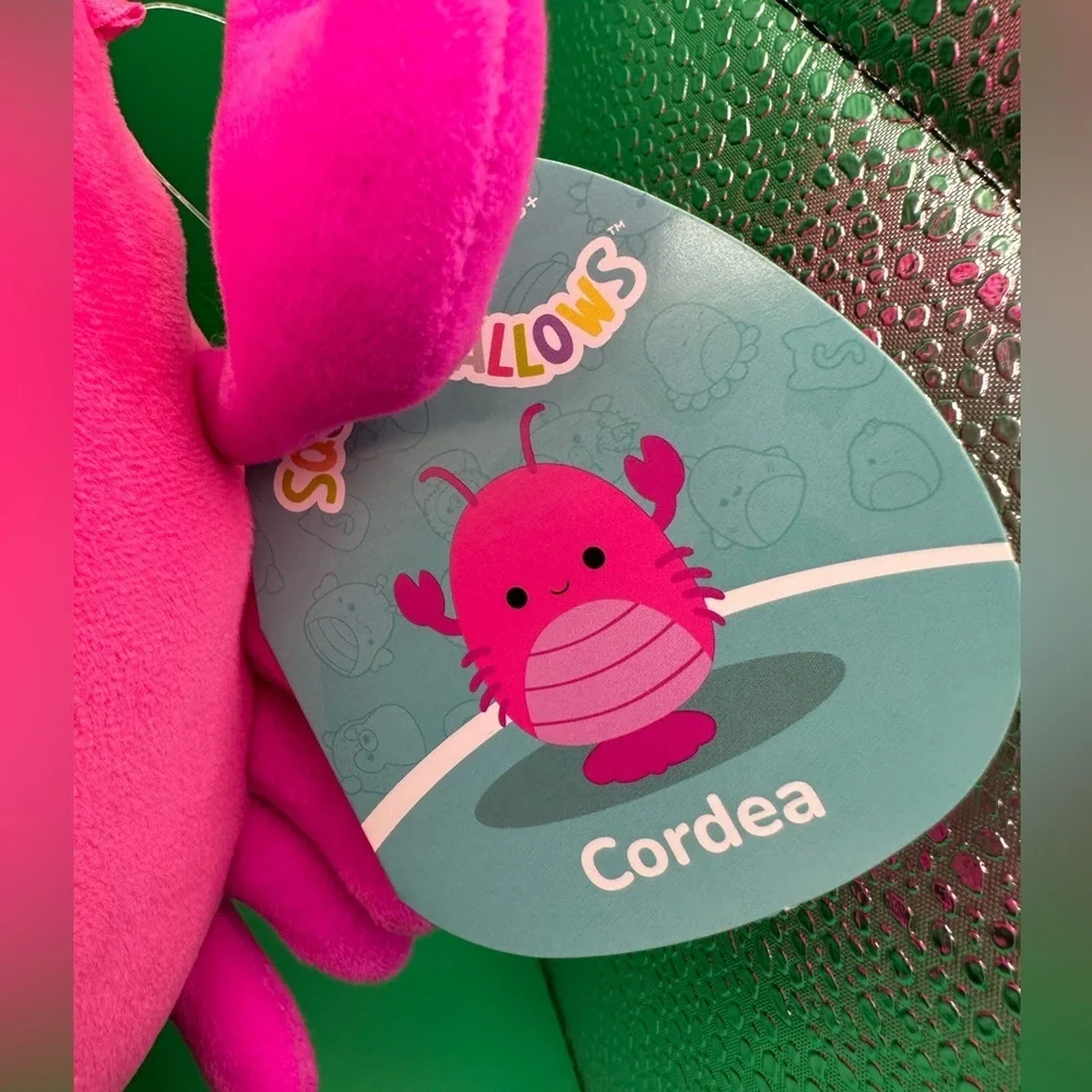 Squishmallows Pink Lobster Cordea 7.5”  NWT